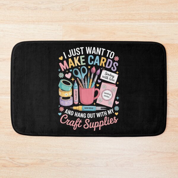 Item preview, I JUST WANT TO MAKE CARDS AND HANG OUT WITH MY Craft Supplies designed and sold by jkrphoto.