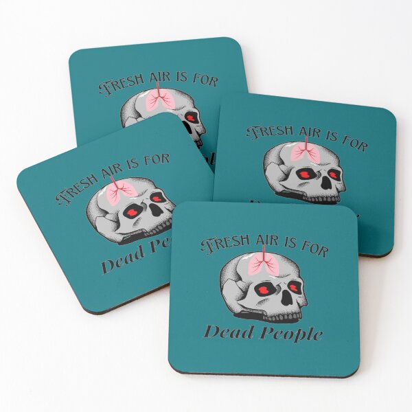 Item preview, FRESH AIR IS FOR DEAD PEOPLE grey designed and sold by ZeldaThompson.