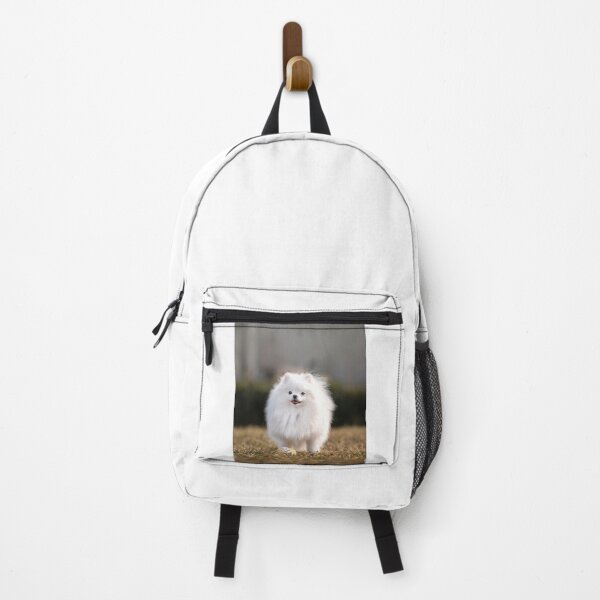 Item preview, Adorable White Pomeranian Dog Outdoor Portrait designed and sold by VanGaldo.