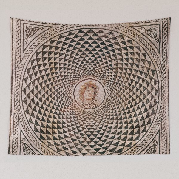 Item preview, Roman Medusa Mosaic Ancient Roman Art designed and sold by Retr0Tshirts.