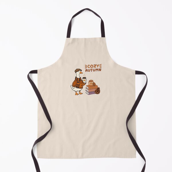 Item preview, Cozy Autumn Goose Drinking Pumpkin Spice Coffee designed and sold by Kriz-Kove.