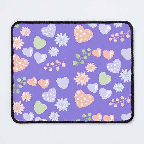 Item preview, Hand Drawn Pastel Floral Hearts Pattern designed and sold by Porpor Artwork.