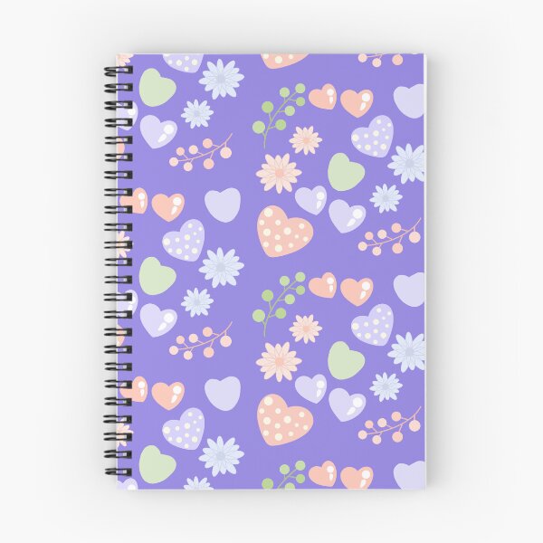 Item preview, Hand Drawn Pastel Floral Hearts Pattern designed and sold by Porpor Artwork.