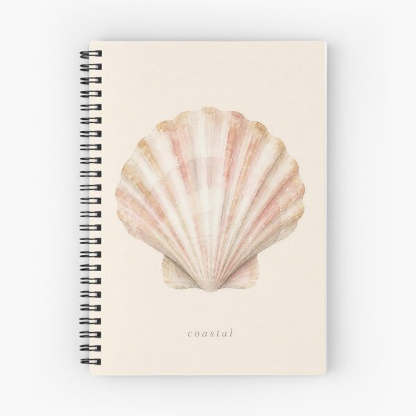 Item preview, Scallop Shell Watercolor Illustration | Coastal Wall Art designed and sold by FixationStudio.