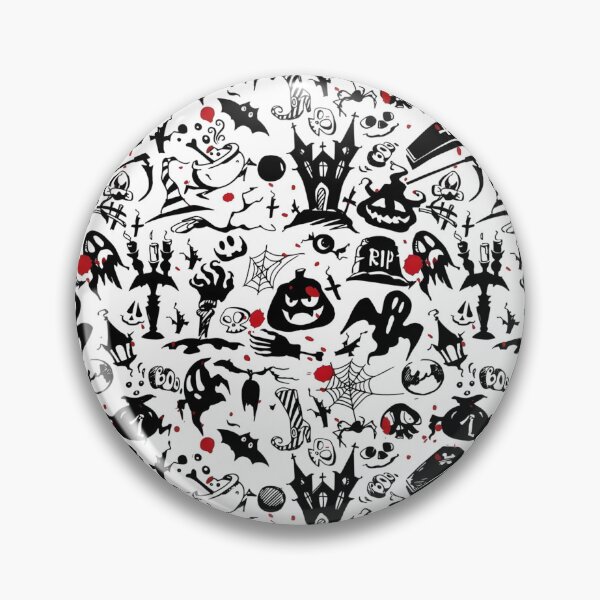 Item preview, Spooky Halloween Doodle Seamless Pattern designed and sold by interdesigner.