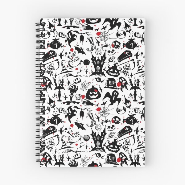 Item preview, Spooky Halloween Doodle Seamless Pattern designed and sold by interdesigner.
