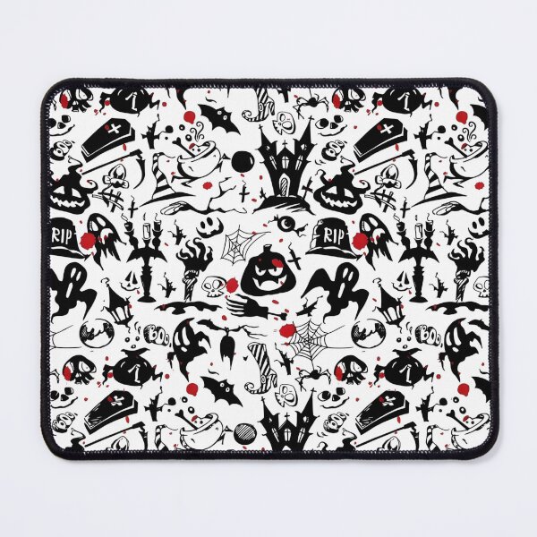Item preview, Spooky Halloween Doodle Seamless Pattern designed and sold by interdesigner.