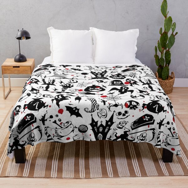 Item preview, Spooky Halloween Doodle Seamless Pattern designed and sold by interdesigner.