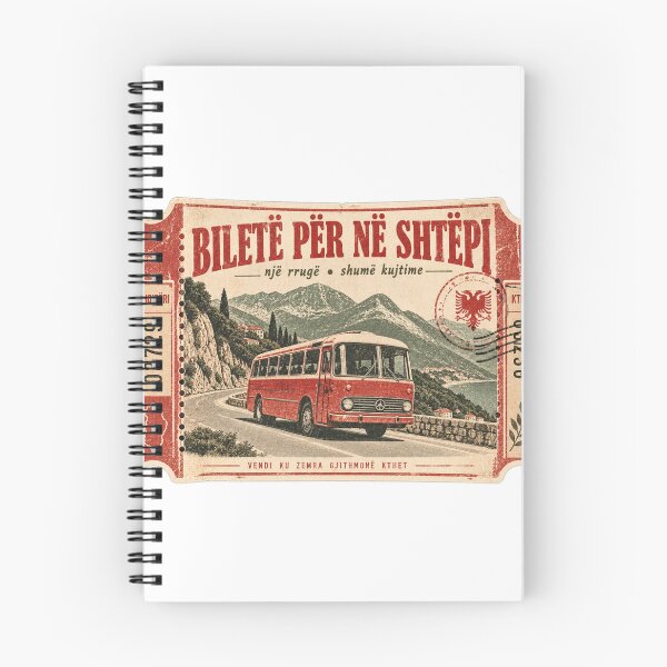 Item preview, Nostalgic ticket home to Albania design designed and sold by VisualLine.al.