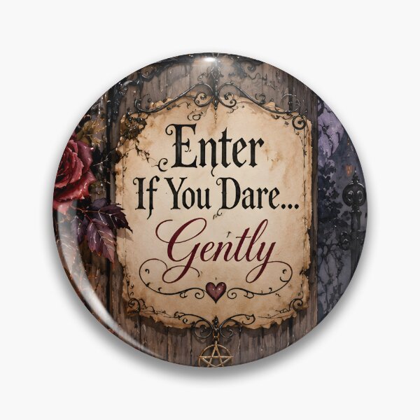Item preview, Enter If You Dare Gently – Gothic Black Cat Halloween Castle designed and sold by blankTeeShirt.