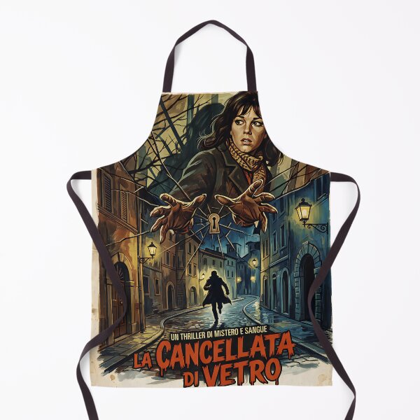 Item preview, vintage italian horror mystery poster "The Glass Gate" designed and sold by aliraweb.