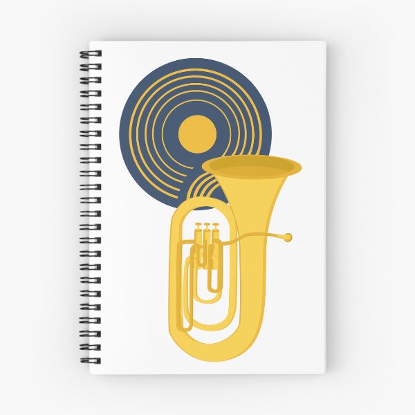 Item preview, Golden Tuba & Rhythm | Bauhaus Music Art | Mid Century Modern Brass Instrument Decor | Geometric Tuba Print designed and sold by Studio pod Burom.