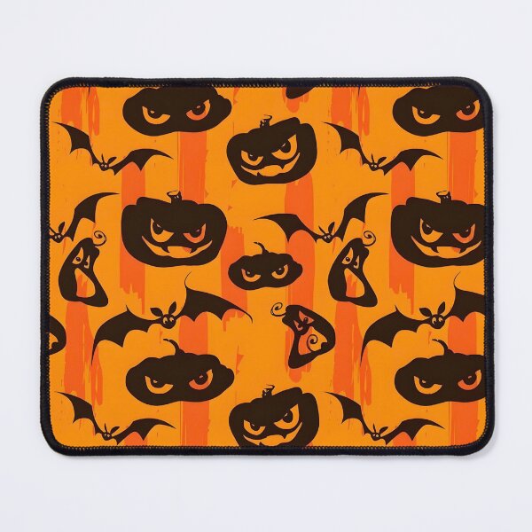 Item preview, Spooky Halloween Pumpkin and Bat Seamless Pattern designed and sold by interdesigner.