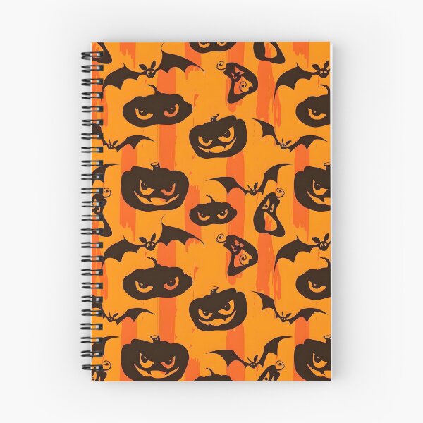 Item preview, Spooky Halloween Pumpkin and Bat Seamless Pattern designed and sold by interdesigner.
