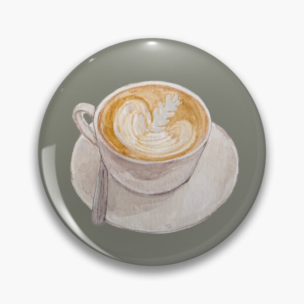 Item preview, Cappuccino Coffee Watercolor – Italian Café Illustration designed and sold by Qualali Studio.