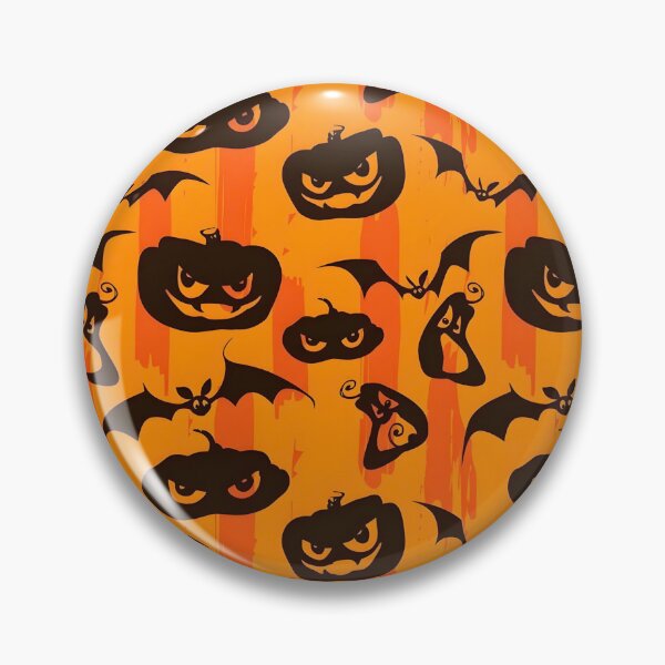 Item preview, Spooky Halloween Pumpkin and Bat Seamless Pattern designed and sold by interdesigner.