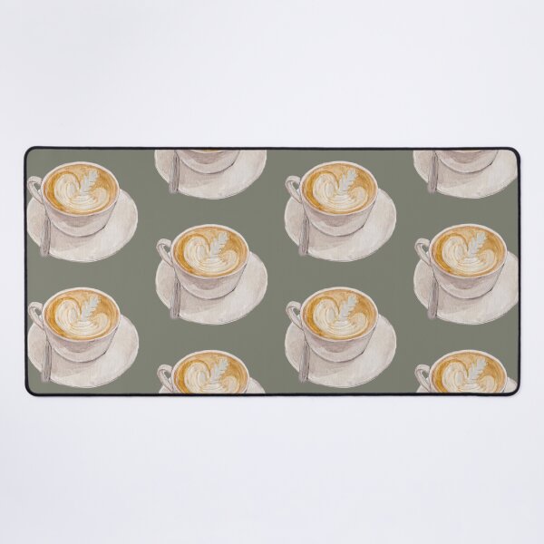 Item preview, Cappuccino Coffee Watercolor – Italian Café Illustration designed and sold by Qualali Studio.