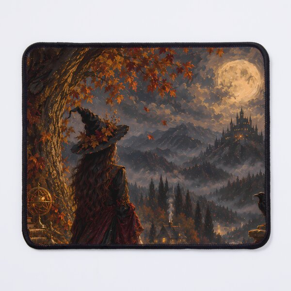 Item preview, Gothic Witch Halloween Under Full Moon designed and sold by Mama Leenah.