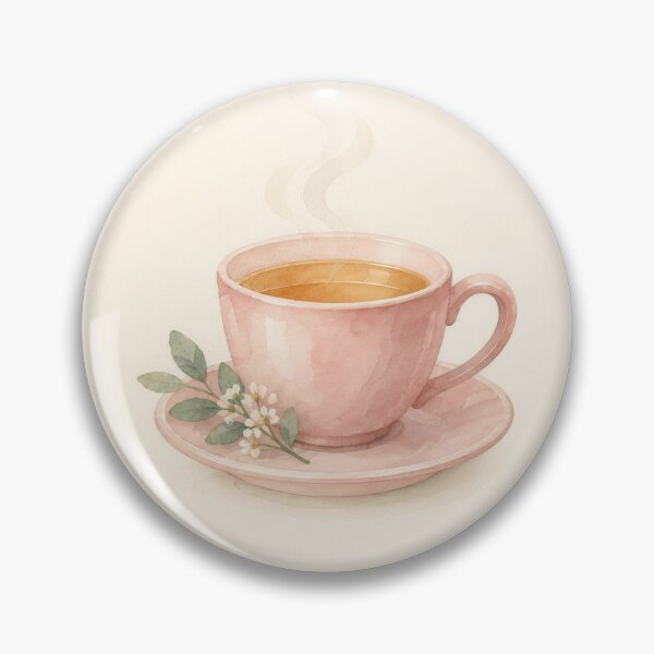 Item preview, Take a Breath Cup of Tea Illustration | Mental Health Wall Art designed and sold by FixationStudio.