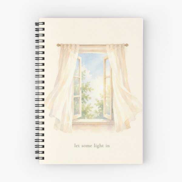 Item preview, Let Some Light In Open Window Illustration | Mental Health Wall Art designed and sold by FixationStudio.