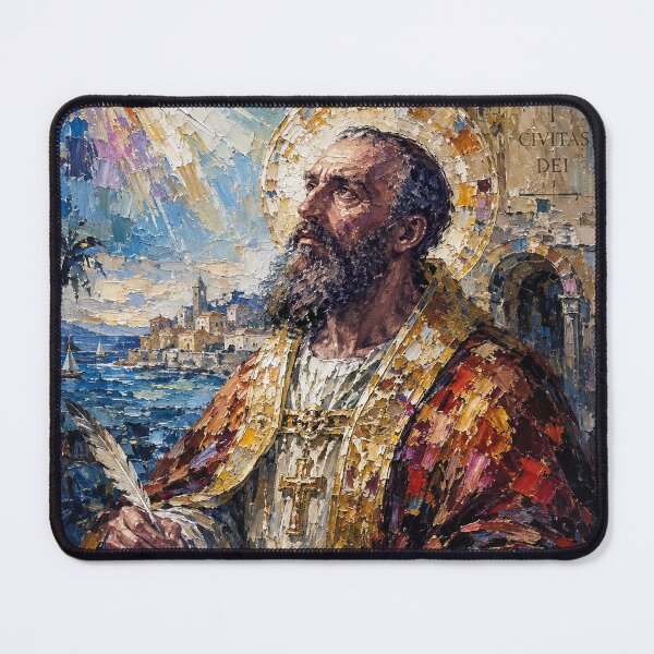 Item preview, Saint Augustine of Hippo Painting – Faith, Philosophy and Wisdom designed and sold by GalleryKauffeld.