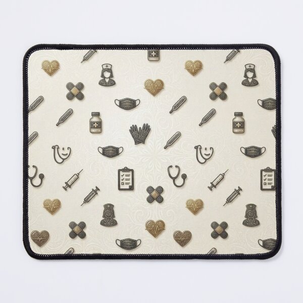 Item preview, Vintage Nursing & Medical Pattern Seamless Art designed and sold by HO•Designs.