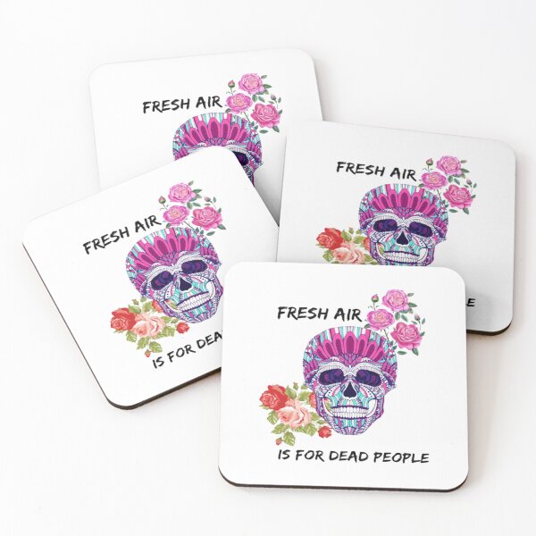 Item preview, Morbid Fresh Air Is For Dead People colorful designed and sold by ZeldaThompson.
