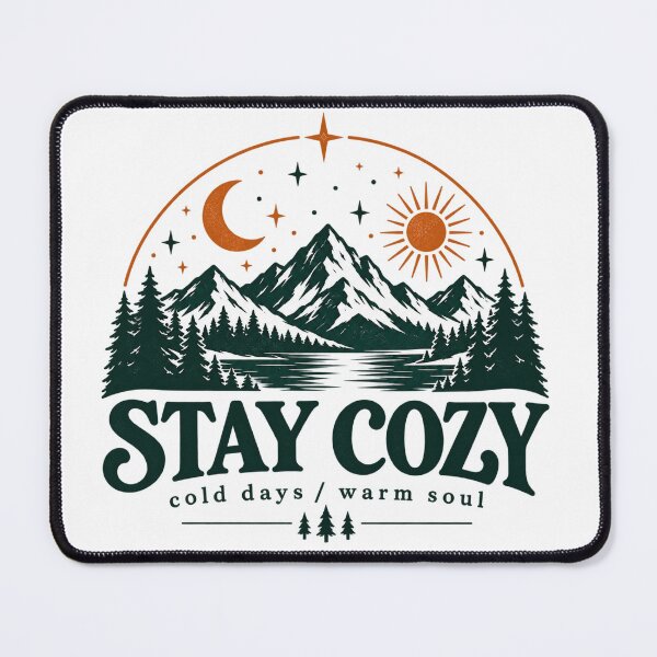 Item preview, Stay Cozy – Vintage Mountain Winter Adventure designed and sold by OMAR SAYOURI.