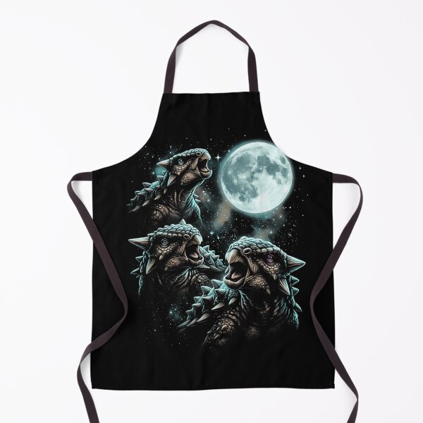 Item preview, Three Armored Dinosaurs Beneath a Full Moon designed and sold by TadeoNivar.