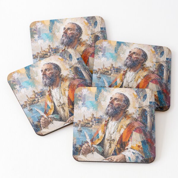 Item preview, Saint Augustine of Hippo Painting – Faith, Philosophy and Wisdom designed and sold by GalleryKauffeld.