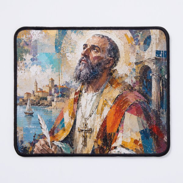 Item preview, Saint Augustine of Hippo Painting – Faith, Philosophy and Wisdom designed and sold by GalleryKauffeld.