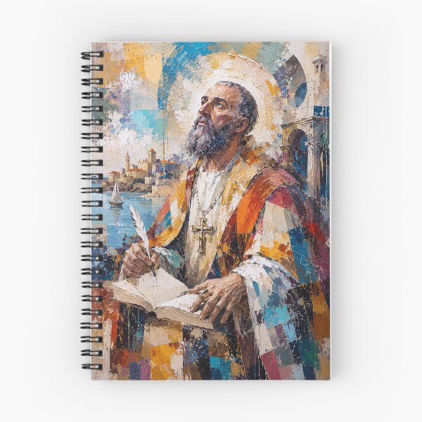 Item preview, Saint Augustine of Hippo Painting – Faith, Philosophy and Wisdom designed and sold by GalleryKauffeld.