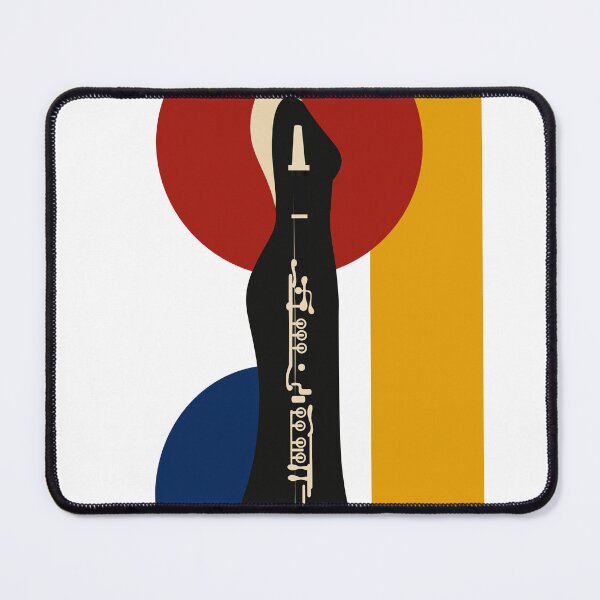 Item preview, Clarinet Nocturne | Elegant Clarinetist Art Print | Art Deco Music Art | Female Musician Print designed and sold by Studio pod Burom.