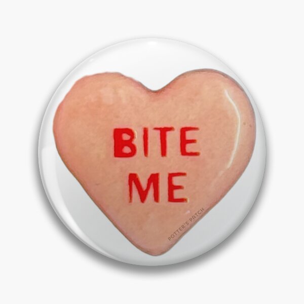 Item preview, Bite Me Handmade Ceramic Heart designed and sold by potterspatch.
