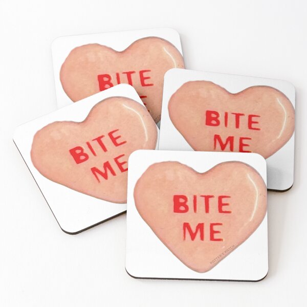 Item preview, Bite Me Handmade Ceramic Heart designed and sold by potterspatch.