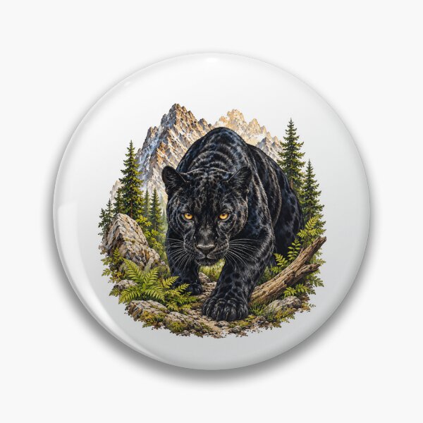 Item preview, Black Panther Mountain Wilderness Wildlife designed and sold by Moizento.