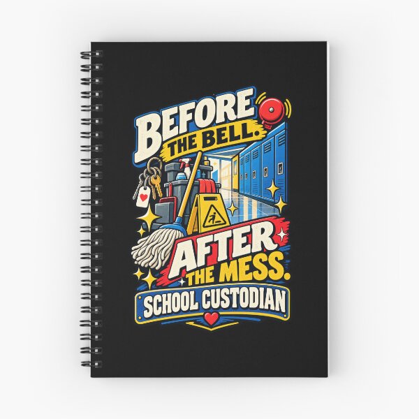 Item preview, Before The Bell After The Mess School Custodian designed and sold by MOTIFOLK.