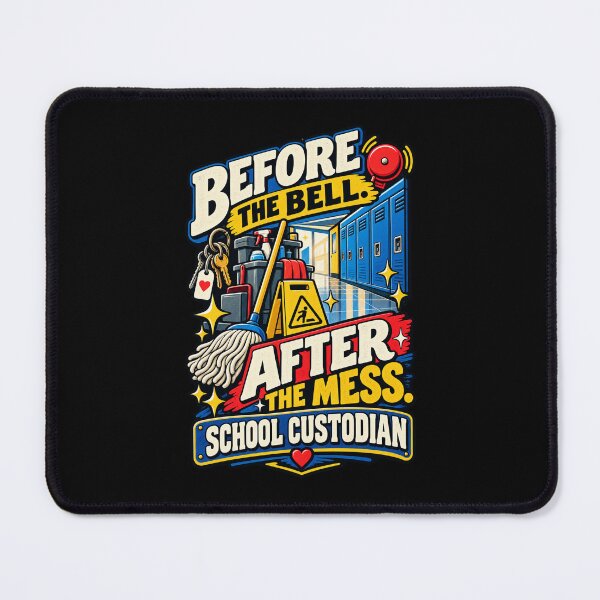 Item preview, Before The Bell After The Mess School Custodian designed and sold by MOTIFOLK.