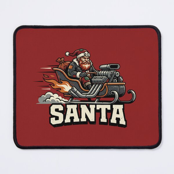 Item preview, Hot Rod Biker Santa V8 Engine Supercharged Sleigh Christmas designed and sold by KiwiRider.