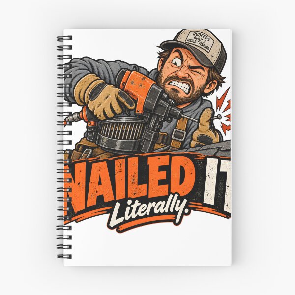 Item preview, Nailed It Literally v2 designed and sold by Roofers Coffee.
