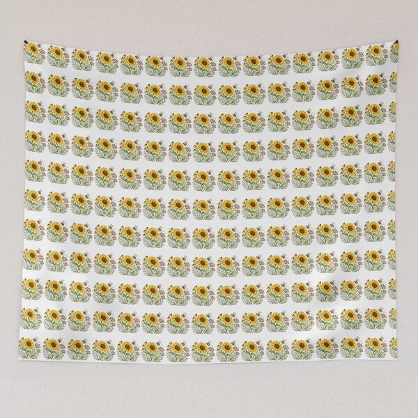 Item preview, Sunflower Wildflower Garden Bumblebee Botanical Nature Floral designed and sold by Moizento.