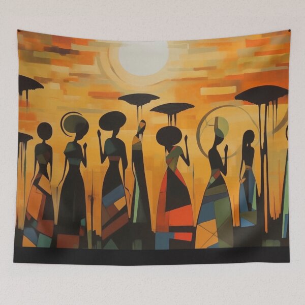 Item preview, Angolan Sunset – African Heritage Abstract Art designed and sold by GSizzle1.