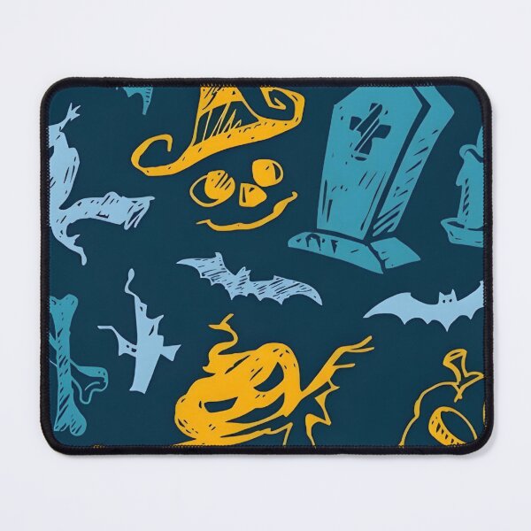 Item preview, Spooky Hand-Drawn Halloween Seamless Pattern designed and sold by interdesigner.
