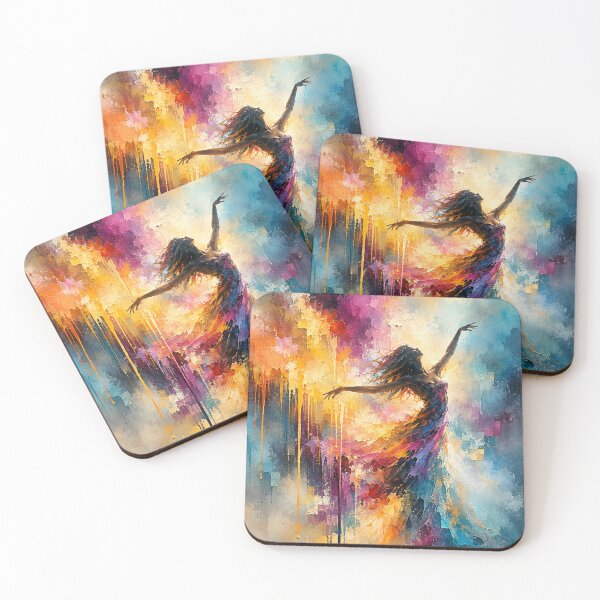 Item preview, The Chromatic Dance - Vibrant Abstract Dancer Wall Art designed and sold by Joey Santiago.