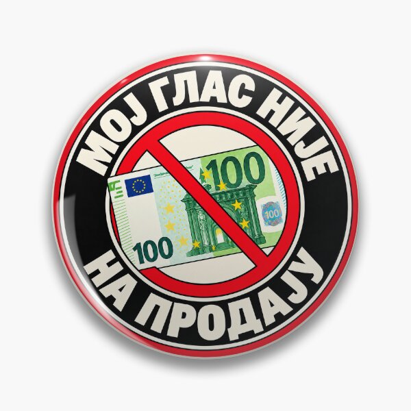 Item preview, ⭐ MY VOTE IS NOT FOR SALE ⭐ - EUR - EURO -  SERBIAN - МОЈ ГЛАС НИЈЕ НА ПРОДАЈУ designed and sold by WheelieGdArt.
