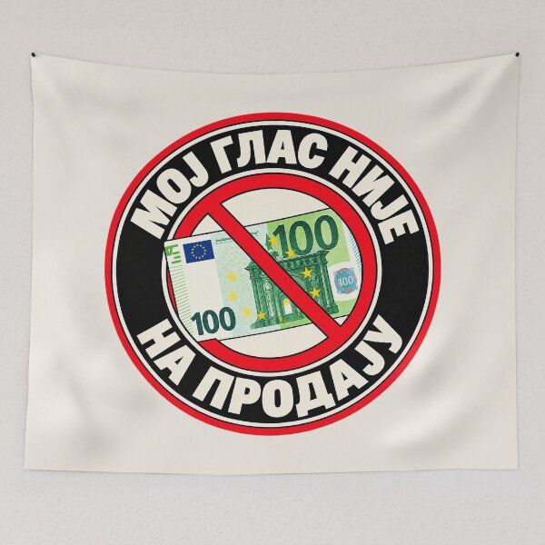Item preview, ⭐ MY VOTE IS NOT FOR SALE ⭐ - EUR - EURO -  SERBIAN - МОЈ ГЛАС НИЈЕ НА ПРОДАЈУ designed and sold by WheelieGdArt.