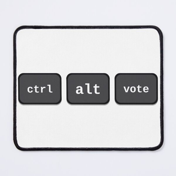 Item preview, Ctrl Alt Vote - White | Funny Programmer Voting T-Shirt designed and sold by byork215.