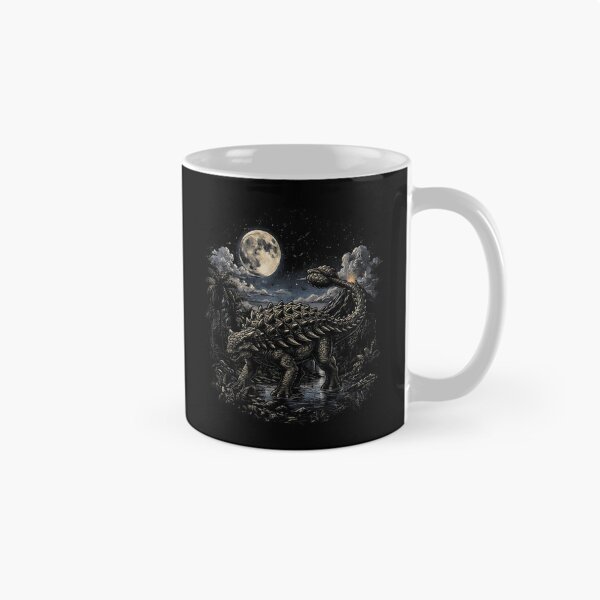 Item preview, Ankylosaurus Walking Through a Moonlit Prehistoric Jungle designed and sold by TadeoNivar.