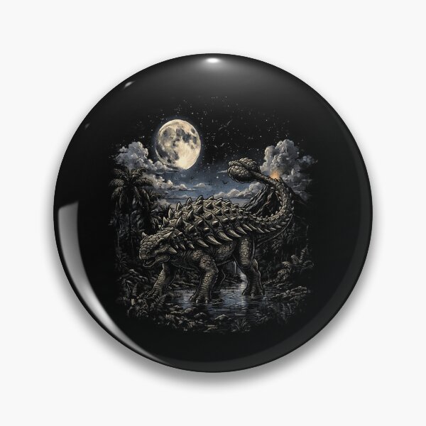 Item preview, Ankylosaurus Walking Through a Moonlit Prehistoric Jungle designed and sold by TadeoNivar.