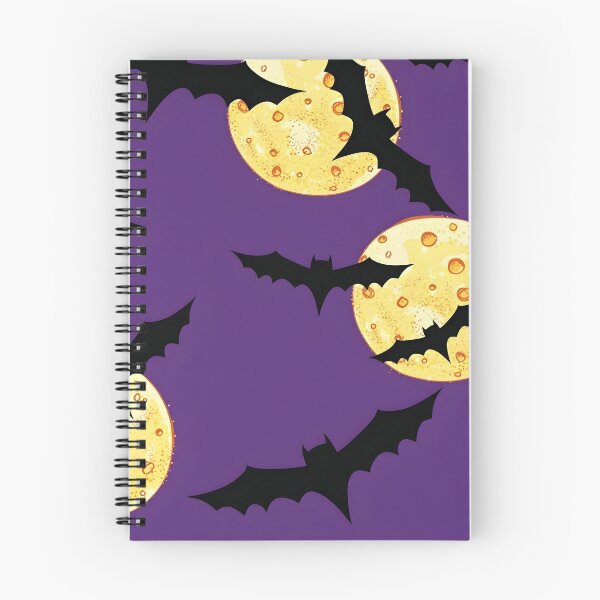 Item preview, Spooky Halloween Seamless Pattern with Flying Bats and Full Moon designed and sold by interdesigner.